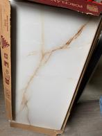 17 Topaz marmer gold tegels Hornbach, 60 cm of meer, Nieuw, Ophalen of Verzenden, Minder dan 5 m²