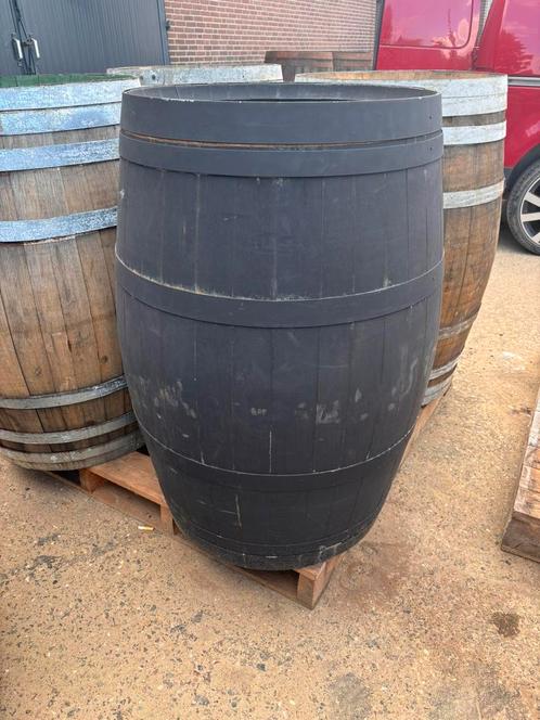 Zwarte regenton, Tuin en Terras, Regentonnen, Zo goed als nieuw, Hout, 150 liter of meer, Ophalen