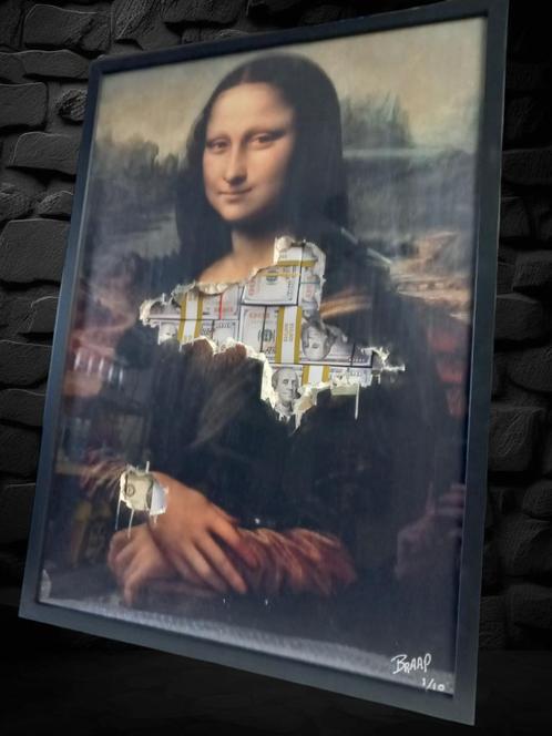 Hidden money collection- Destroid Mona Lisa, Antiek en Kunst, Kunst | Designobjecten, Ophalen of Verzenden