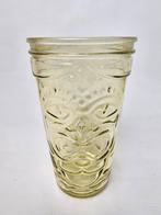 # Vintage Tiki Masker Glas Geel, Ophalen of Verzenden, Zo goed als nieuw, Frisdrankglas