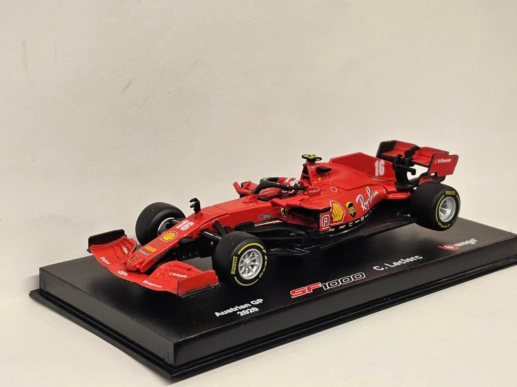 Burago Ferrari SF1000 Leclerc 1:43, Overige merken, Auto, Nieuw, Ophalen of Verzenden