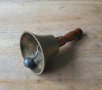 Oude koperen / messing handbel met houten handvat, Antiek en Kunst, Ophalen of Verzenden