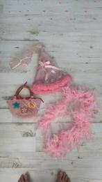 Prinsessen muts, tas en boa roze, Kinderen en Baby's, Carnavalskleding en Verkleedspullen, Ophalen of Verzenden, Zo goed als nieuw