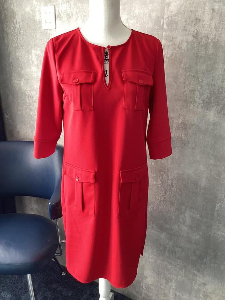 Norah rode jurk, Kleding | Dames, Jurken, Gedragen, Maat 38/40 (M), Rood, Ophalen of Verzenden