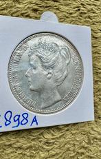 2½ Gulden 1898 Wilhelmina, Postzegels en Munten, Munten | Nederland, Zilver, Ophalen of Verzenden, Koningin Wilhelmina, Losse munt