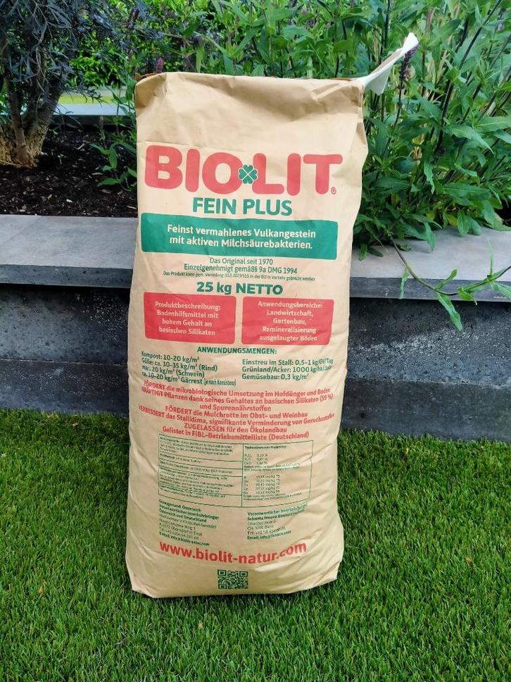 Lava meel Biolit 25kg verpakking, Tuin en Terras, Aarde en Mest, Mest, Ophalen