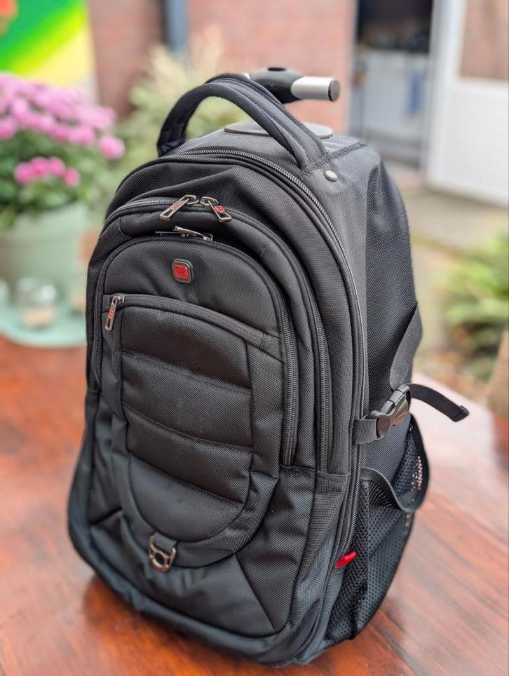 Lichtgewicht Rugzak+Laptoptrolley - expandable 5 Vakken, Sieraden, Tassen en Uiterlijk, Tassen | Reistassen en Weekendtassen, Zo goed als nieuw