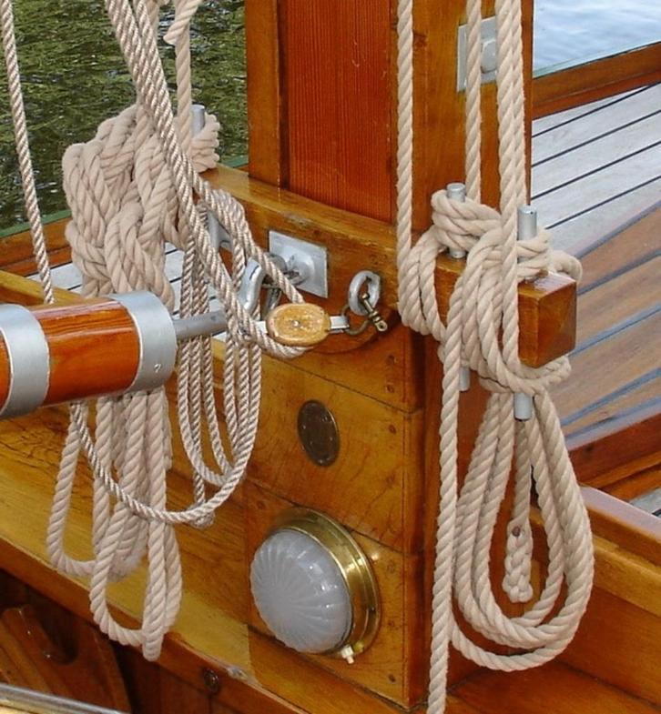 Klassiek 3-strengs scheepstouw, 100 % polyester, Watersport en Boten, Zeilen en Zeiltoebehoren, Nieuw, Overige typen, 15 tot 30 m²