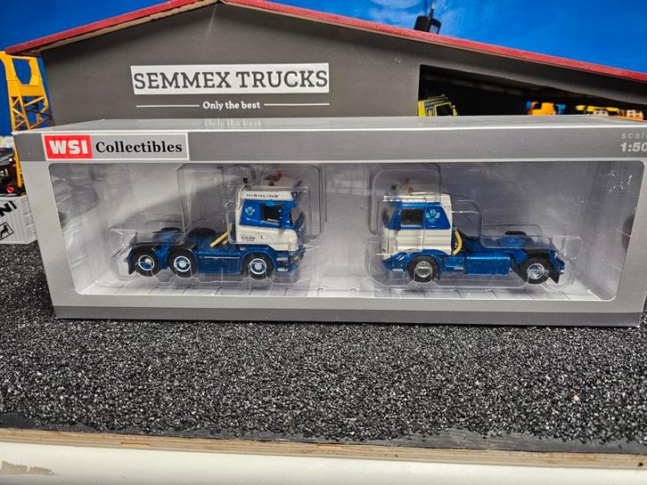 Wsi set 2x scania v8 van den broecke nieuw in doos, Hobby en Vrije tijd, Modelauto's | 1:50, Nieuw, Bus of Vrachtwagen, Wsi, Ophalen