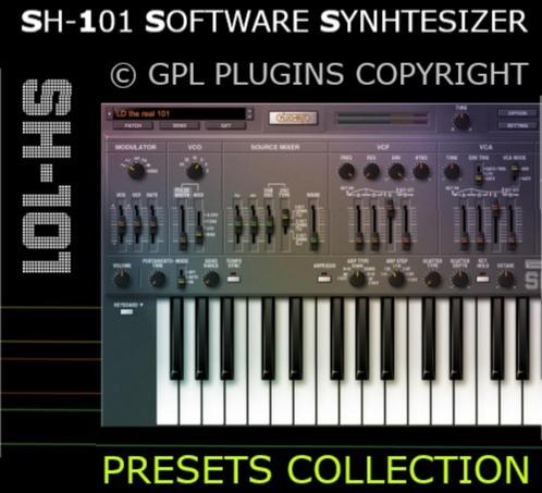 SH-101 Analog Software Synthesizer + Presets Collection, Computers en Software, Audio-software, Nieuw, MacOS, Windows, Ophalen of Verzenden