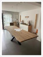 Massief Eikenhouten Eettafel Boomstamtafel Eetkamertafel, Verzenden, Nieuw, Teakhout, 200 cm of meer