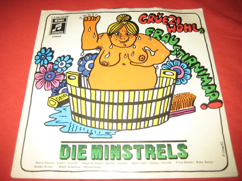 Die Minstrels: Gruezi Wohl, Frau Stirnimaa!, Ophalen of Verzenden, Zo goed als nieuw, Pop, Single