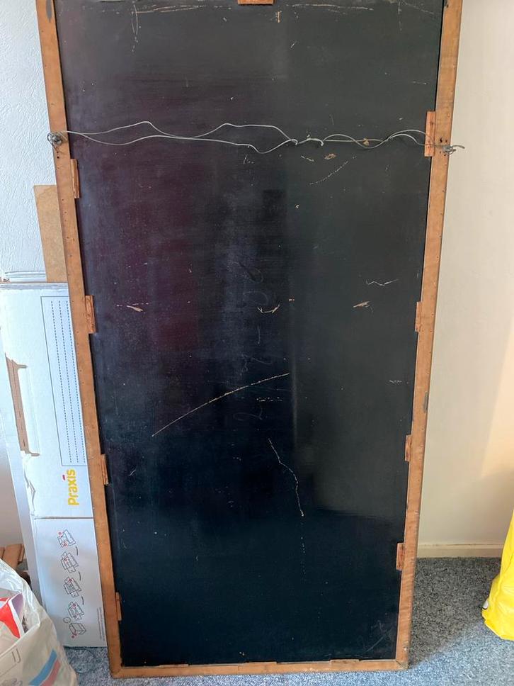 Ouderwetse geslepen spiegel, jaren '60, Huis en Inrichting, Woonaccessoires | Spiegels, Gebruikt, Minder dan 50 cm, Minder dan 100 cm