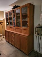 Teak Vitrinekast - Stijlvol en Praktisch!, Ophalen, Gebruikt, Glas, 150 tot 200 cm