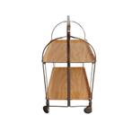 Vintage theewagen, serveerwagen messing gekleurd, Ophalen, Overige materialen, Gebruikt, Onbekend