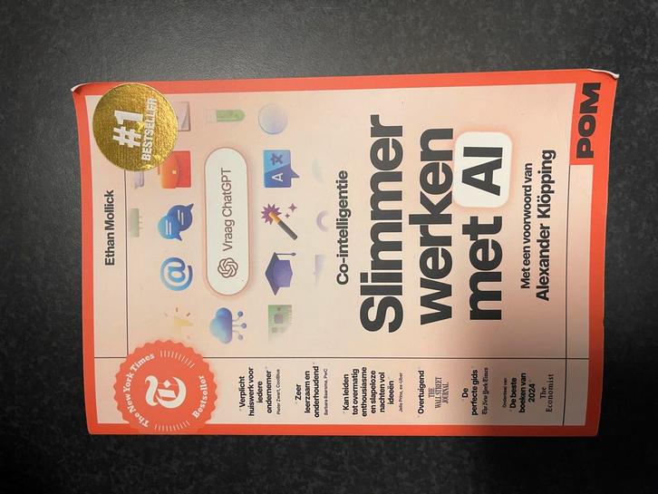 Slimmer Werken met AI - Boek, Boeken, Economie, Management en Marketing, Zo goed als nieuw, Management, Ophalen of Verzenden