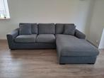 Grijze loungebank met extra kussens, Ophalen, Gebruikt, Stof, Modern