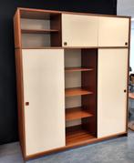 Vintage Pastoe kast kledingkast KP 21 houten wandkast hout, Ophalen, Gebruikt, Mid century modern dutch design, 200 cm of meer