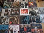Bon Jovi 22 single cd's, 6 singles of meer, Ophalen of Verzenden, Gebruikt, Rock en Metal