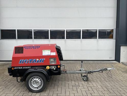 Rotair MDVN 22 K Kubota 2000 L / min 6.5 Bar Mobiele Diesel, Zakelijke goederen, Machines en Bouw | Pompen en Compressoren, Ophalen of Verzenden