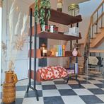 Vintage Teak Boekenrek of Roomdivider - Orgineel & Uniek, Met plank(en), Gebruikt, 100 tot 150 cm, Teakhout