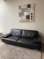 Natuzzi leren driezitsbank chocolade bruin, Huis en Inrichting, Ophalen, Zo goed als nieuw, Minder dan 150 cm, Leer