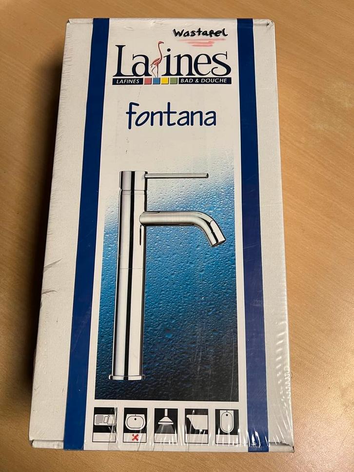 Wastafelmengkraan Fontana met automatische sluiting HG- hoog, Doe-het-zelf en Verbouw, Sanitair, Nieuw, Kraan, Chroom, Ophalen of Verzenden
