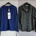 2 prachtige travelstof blouses M, Maat 38/40 (M), Blauw, Zo goed als nieuw, Travelstof