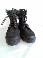 Veterboots met rits suede maat 44 nieuw in verpakking, Ophalen, Nieuw, Zwart, Boots