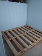 Pallet bed 160x200 cm, Ophalen, Tweepersoons, Zo goed als nieuw, 200 cm