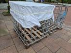 2x ibc krat met houten bodem. O.a. voor haardhout., Ophalen, Gebruikt, 100 cm of meer, 60 cm of meer