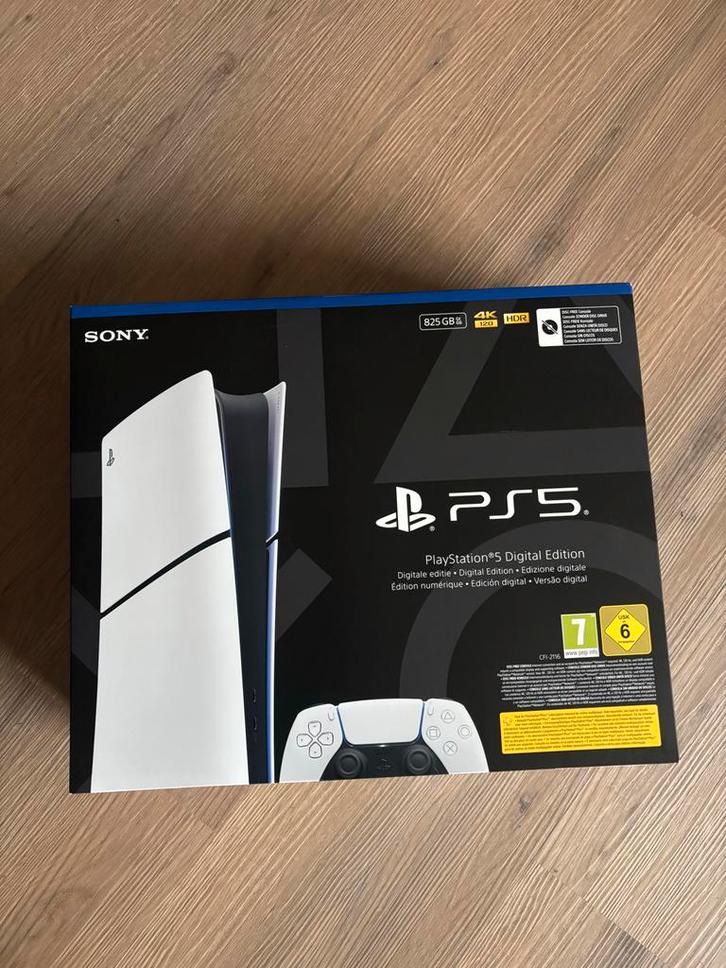 Playstation 5 Slim digitale Editie - Nieuw in doos, Spelcomputers en Games, Spelcomputers | Sony PlayStation 5, Nieuw, Ophalen of Verzenden