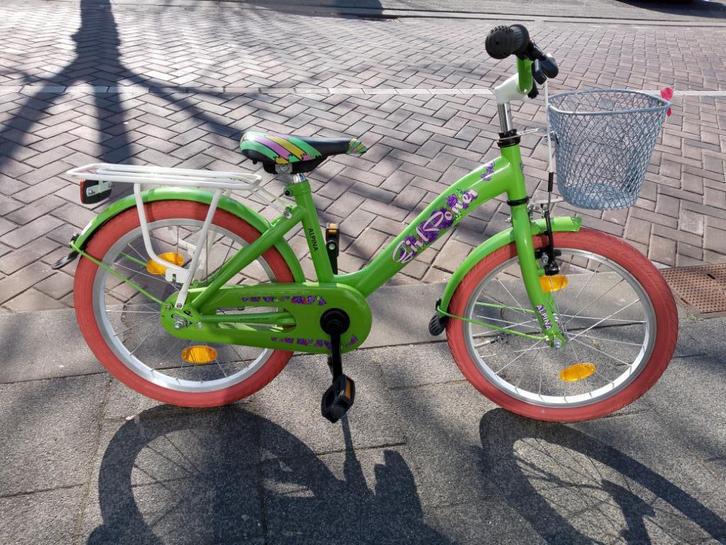 Alpina Girl Power 18 inch meisjesfiets, Fietsen en Brommers, Fietsen | Meisjes, Gebruikt, 18 inch, Handrem, Ophalen