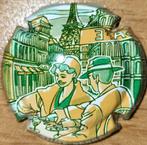 Spaanse cavacapsule JAUME SERRA groen & oker nr. 123419, Verzamelen, Wijnen, Ophalen of Verzenden, Nieuw, Spanje, Overige typen