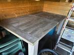 Tuintafel, Tuin en Terras, Tuintafels, Ophalen, Gebruikt, Rechthoekig, Hout