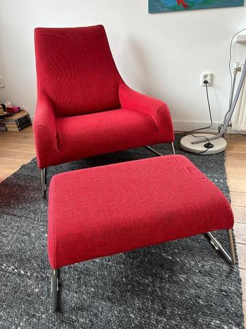 Designer stoel en voetenbank broadway lounger
