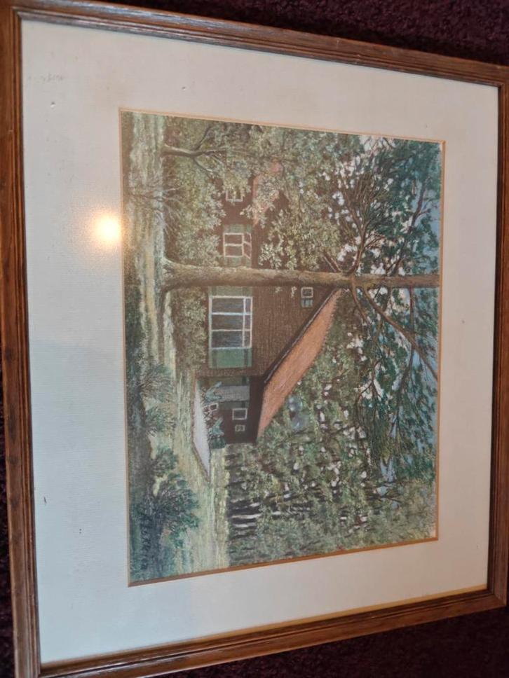 Schilderij A. Lukrien - Mooie Staat, Antiek en Kunst, Kunst | Litho's en Zeefdrukken, Ophalen of Verzenden