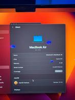 macbook air, Computers en Software, Apple Macbooks, Ophalen of Verzenden, Zo goed als nieuw, 13 inch