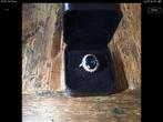 Ring goud met diamanten en blauwe topaz, Goud, 17 tot 18, Ophalen of Verzenden, Dame