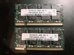 Hynix 2 x 2GB DDR2 laptop geheugen, Computers en Software, Ophalen of Verzenden, Zo goed als nieuw, DDR2, Laptop