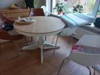 Uitklapbare eettafel  doorsnee 1.10 bij 4 persoons, Huis en Inrichting, Tafels | Eettafels, Ophalen, Gebruikt, 50 tot 100 cm, Vijf personen of meer