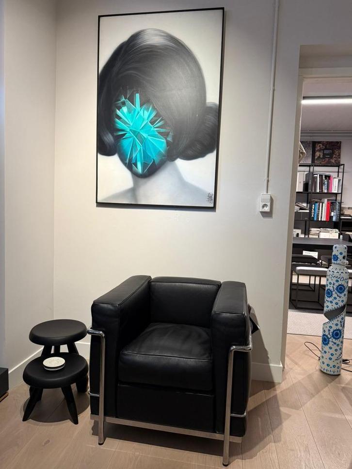 Cassina LC2 fauteuil, Huis en Inrichting, Fauteuils, Nieuw, Leer, 75 tot 100 cm, Minder dan 75 cm, Ophalen