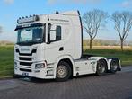 SCANIA G450 6x2 nb boogie ret., Auto's, Automaat, Euro 6, Scania, Wit