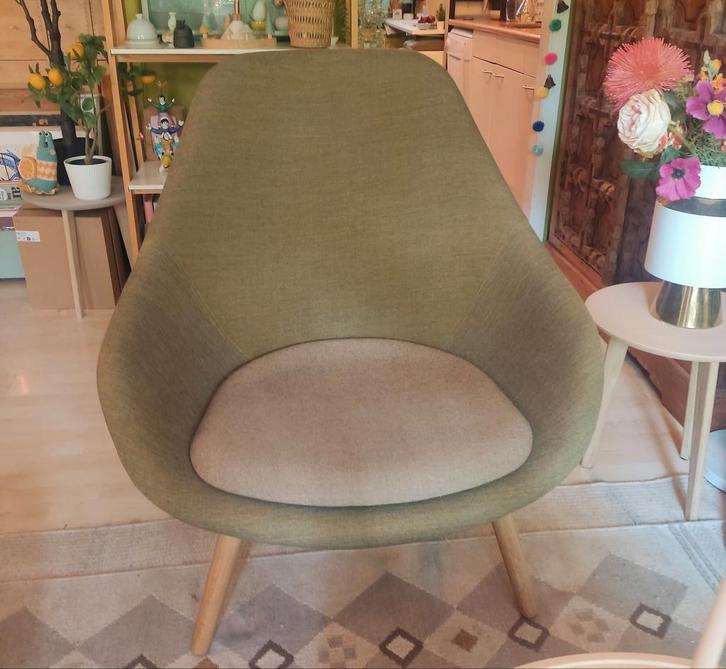 Hay About A Lounge Chair high AAL 92. Zo goed als nieuw., Huis en Inrichting, Fauteuils, Zo goed als nieuw, Hout, Stof, 75 tot 100 cm