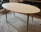 Ovale eettafel – 160x80 cm – stijlvolle houten tafel, Huis en Inrichting, Tafels | Eettafels, Zo goed als nieuw, 150 tot 200 cm