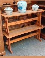 Vintage Grenenhouten Tuinbanken, Tuin en Terras, Tuinbanken, Ophalen of Verzenden