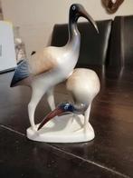 Hongaars Hollohaza-porseleinen ibissenpaar., Ophalen of Verzenden