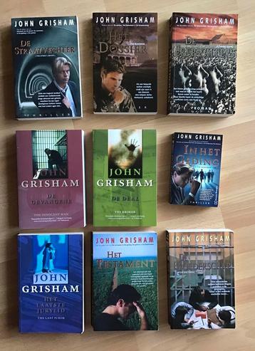 9 John Grisham boeken oa De gevangene, het dossier beschikbaar voor biedingen