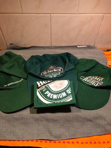 Heineken Petten + Portemonnee - Als Nieuw! beschikbaar voor biedingen