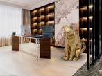 UNIEK XXL Future Cat Art design object polyresin gold, Ophalen